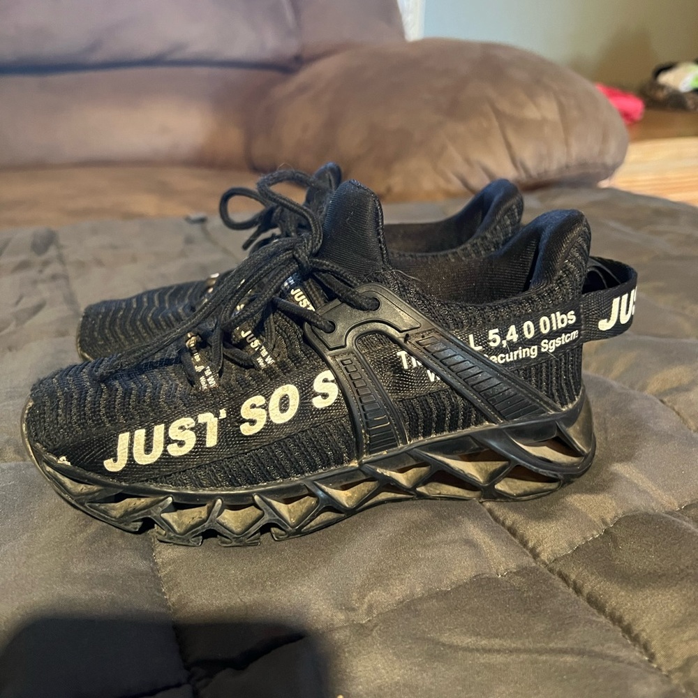 Boys Black Sneakers